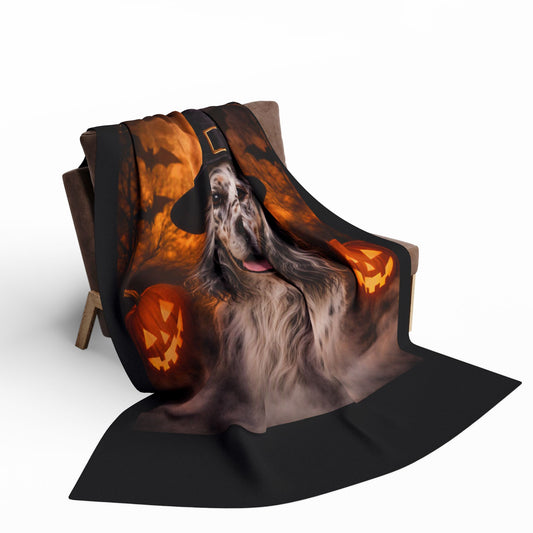 Witch Hat Pack English Setter Arctic Fleece Blanket