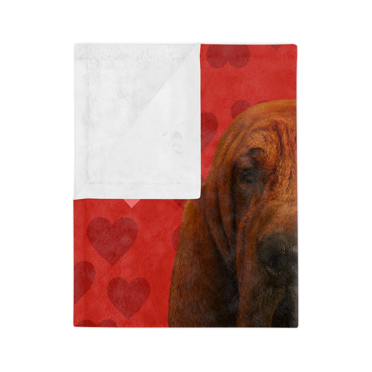 Cupid's Companion Bloodhound Velveteen Microfiber Blanket