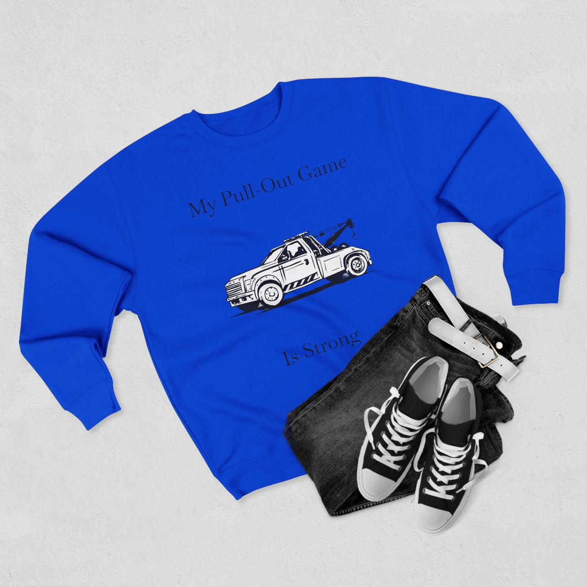 Pull Out Wheel Lift Tow Truck Unisex Crewneck Sweatshirt