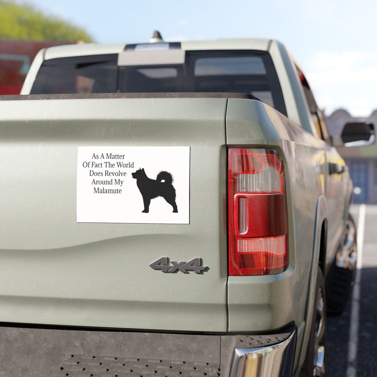 Matter Of Fact Malamute Indoor/Outdoor Magnet