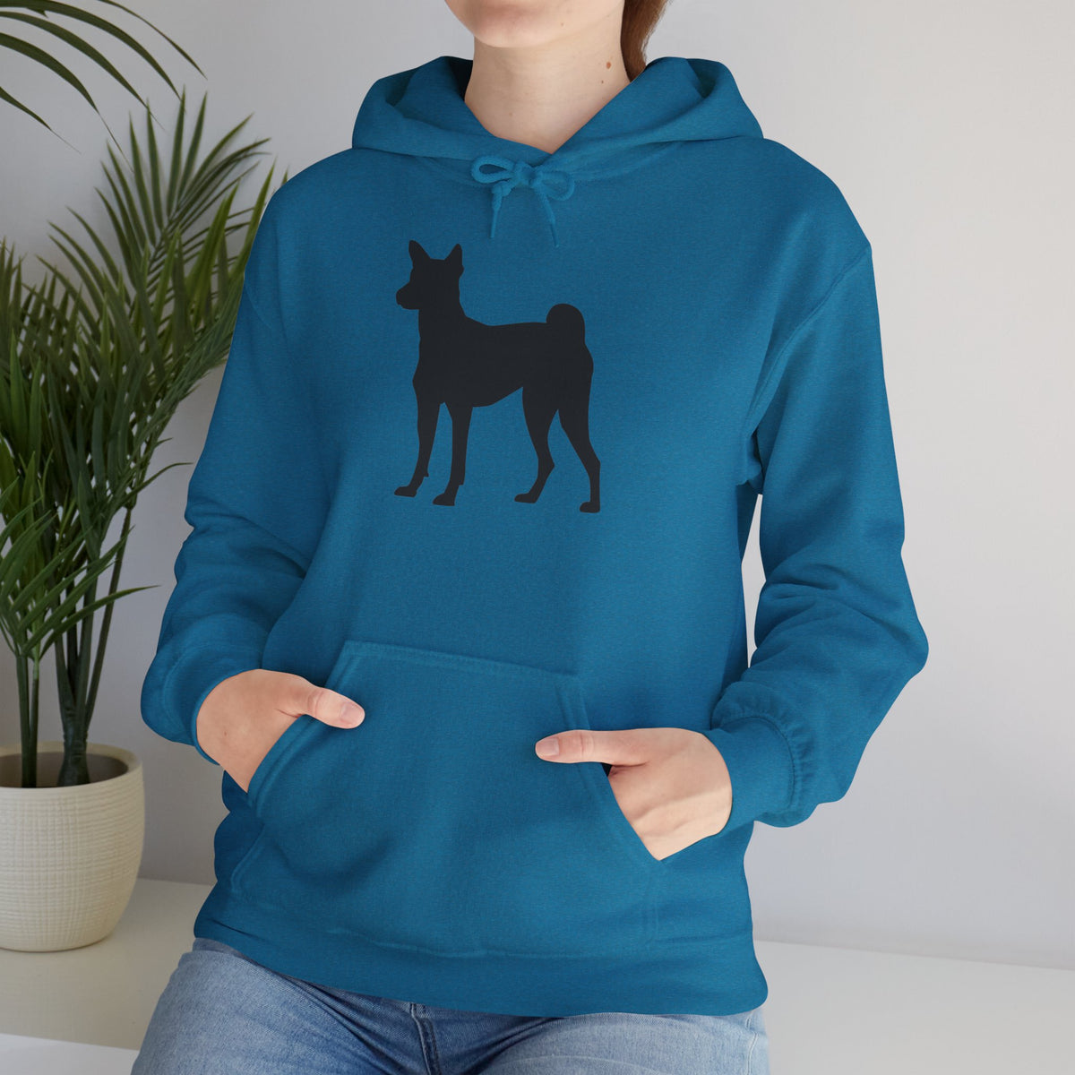 Basenji Silhouette Unisex Hoodie