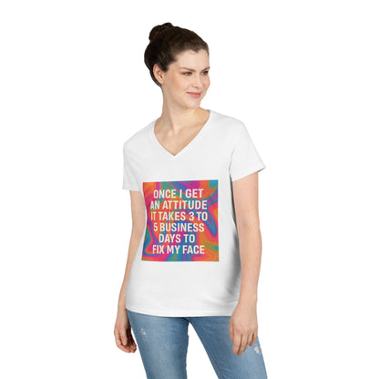 Fix My Face Women's V-Neck Tee