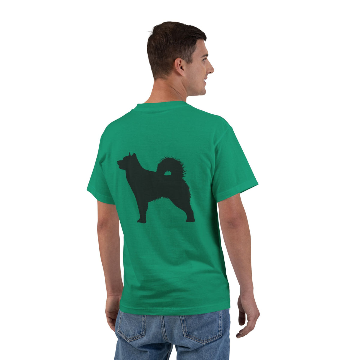 Malamute Silhouette Men's Short-Sleeve Crewneck Tee