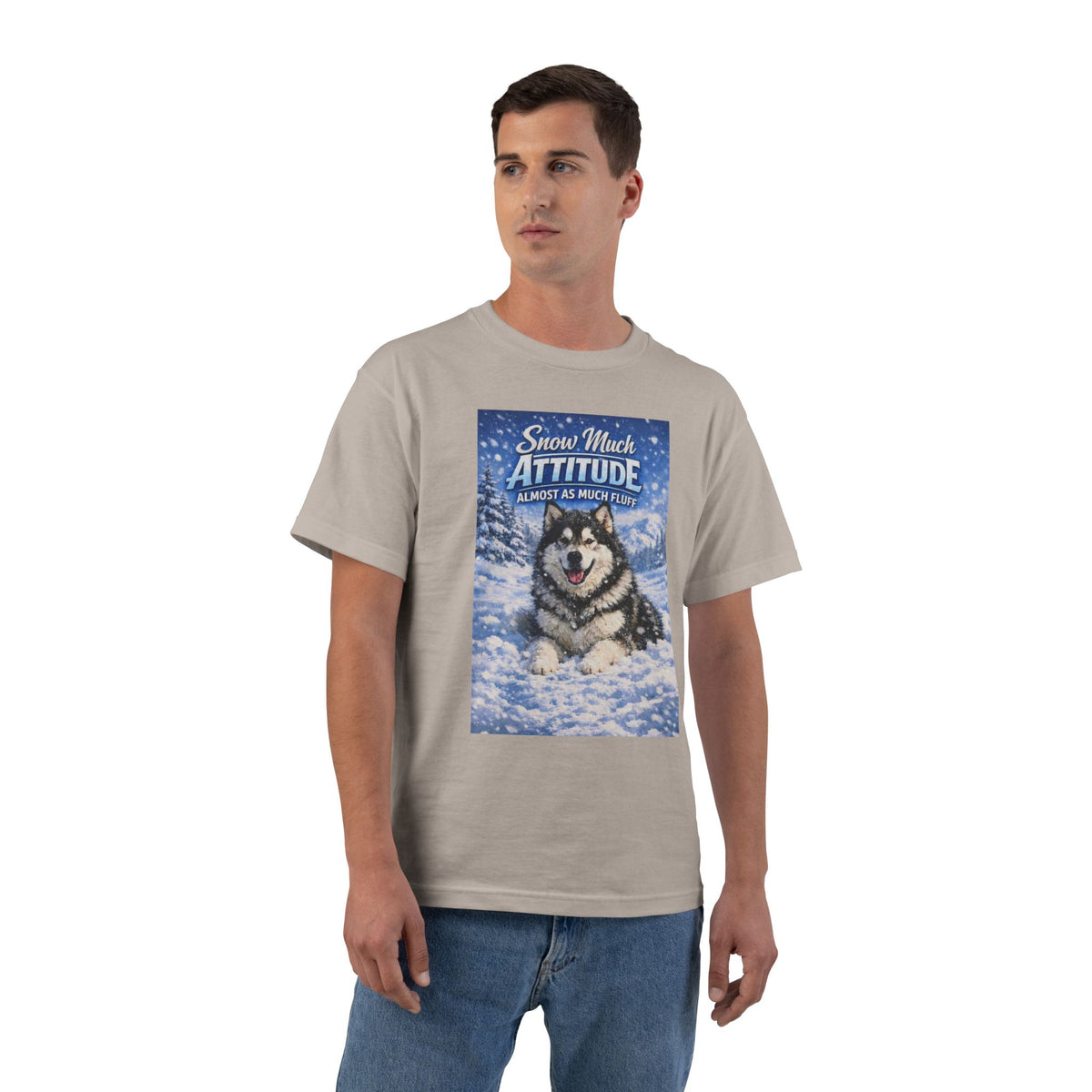Snow Much Attitude Men's Short-Sleeve Crewneck Tee