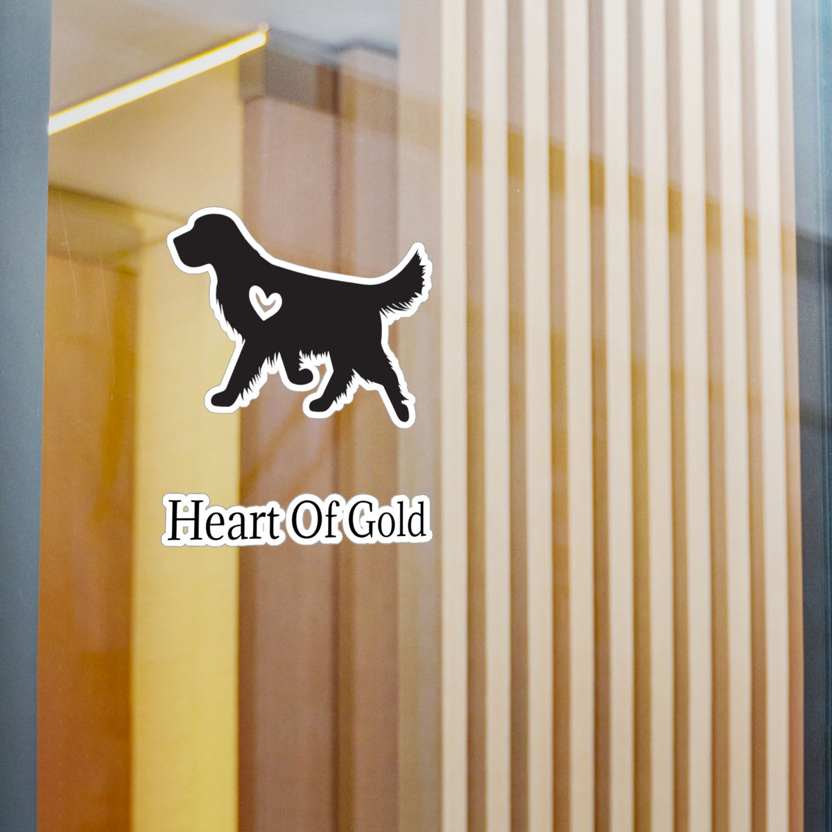 Heart Of Gold Vinyl Decal