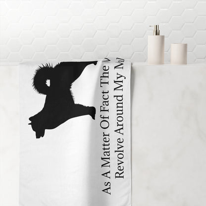 Matter Of Fact Malamute Mink-Cotton  Beach Towel