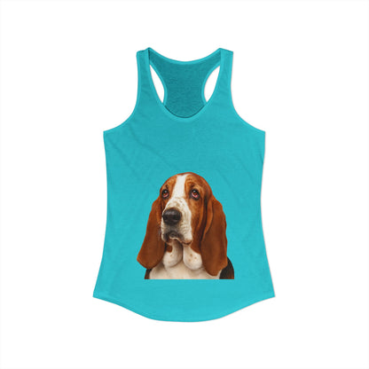Basset Head Women's Racerback Tank