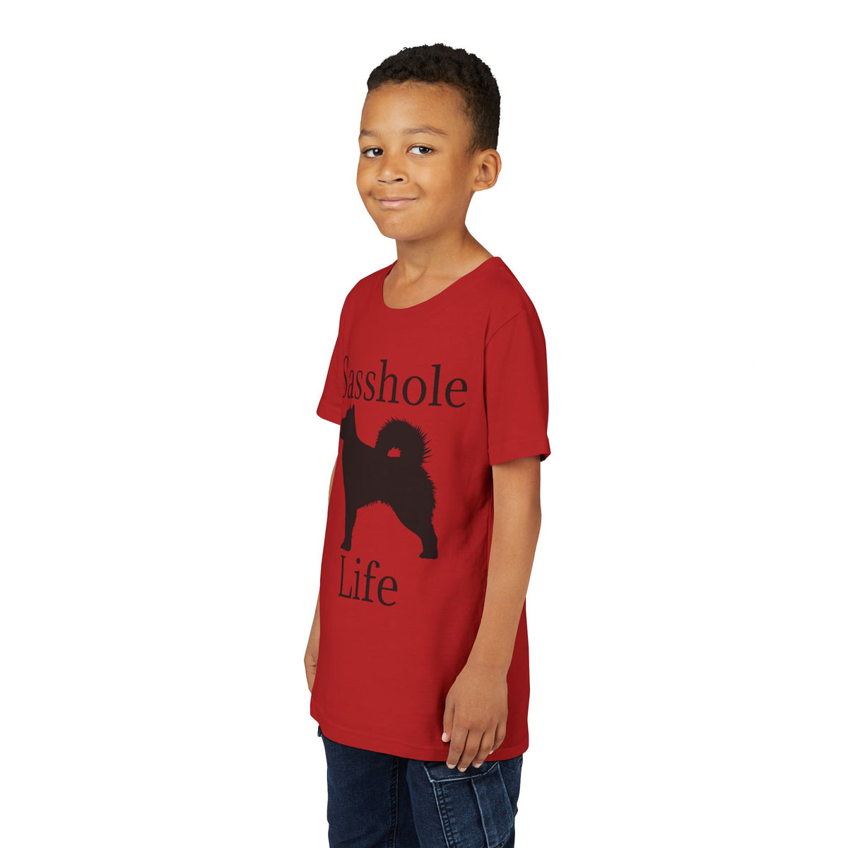 Sasshole Life Youth Unisex Short Sleeve Crewneck Tee