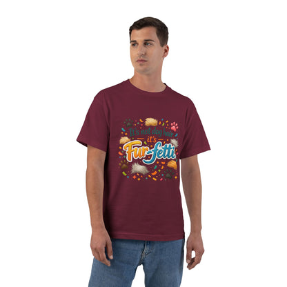 Fur-Fetti Dog Men's Short-Sleeve Crewneck Tee