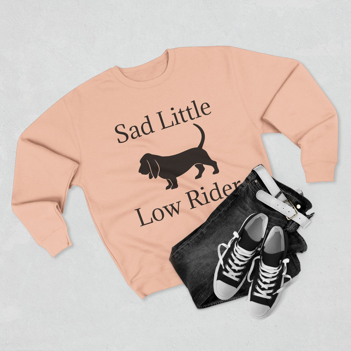Sad Little Low Rider Unisex Crewneck Sweatshirt