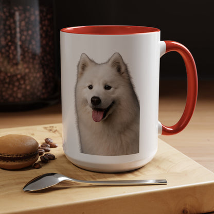 Samoyed Head 2-Tone Coffee Mug