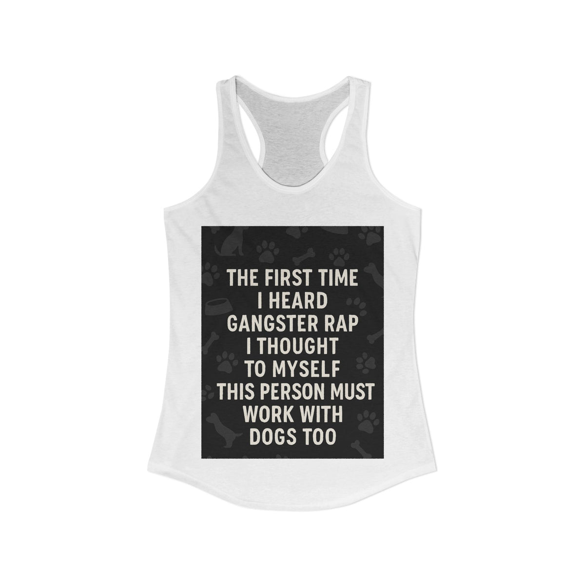Gangster Rap Women's Racerback Tank