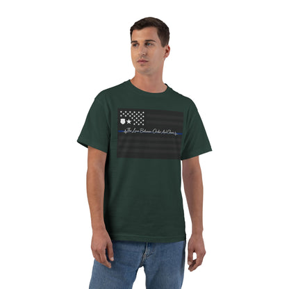 Thin Blue Line Men's Short-Sleeve Crewneck Tee