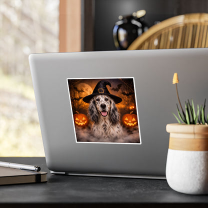 Witch Hat Pack English Setter Vinyl Decal