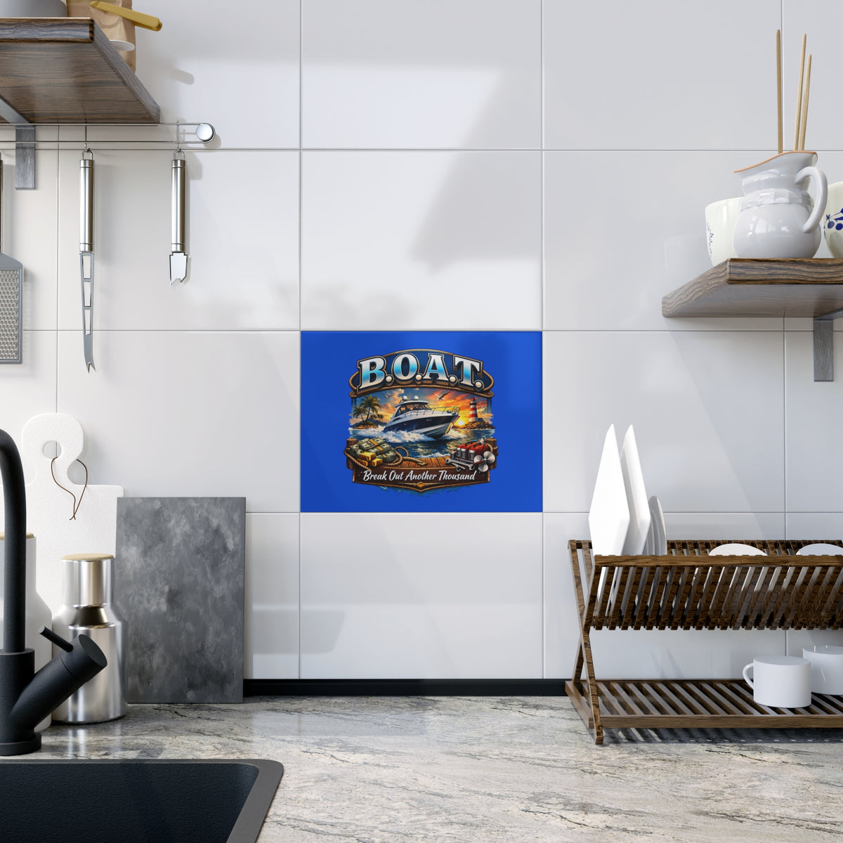 B.O.A.T. Ceramic Photo Tile