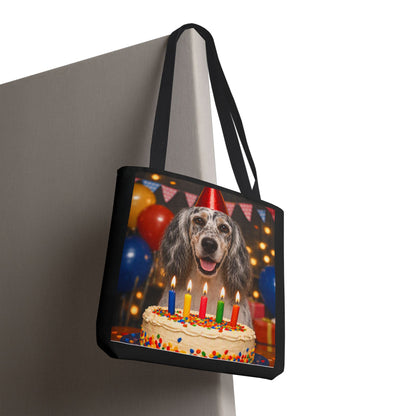 Birthday Buddy English Setter Tote Bag