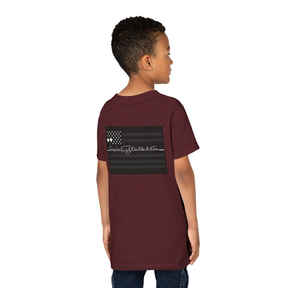 Thin White Line Youth Unisex Short Sleeve Crewneck Tee