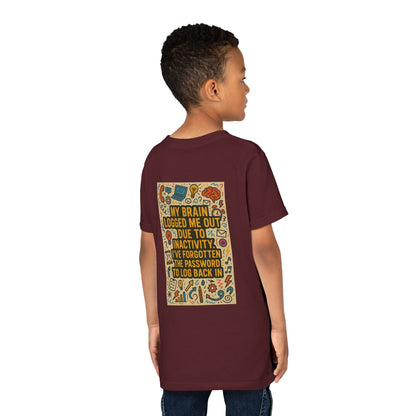 Logged Out Youth Unisex Short Sleeve Crewneck Tee