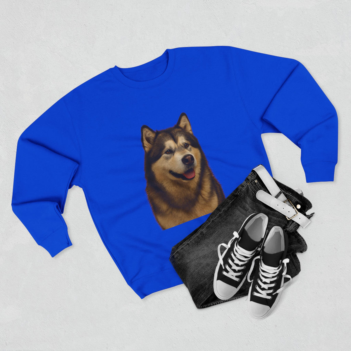 Malamute Head Unisex Crewneck Sweatshirt