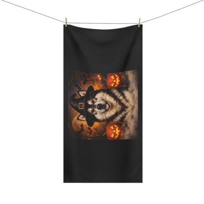 Witch Hat Pack Malamute Mink-Cotton  Beach Towel