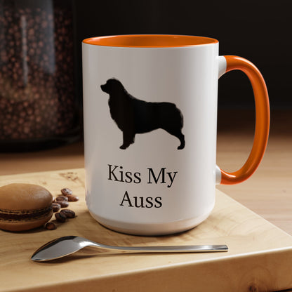 Kiss My Auss 2-Tone Coffee Mug