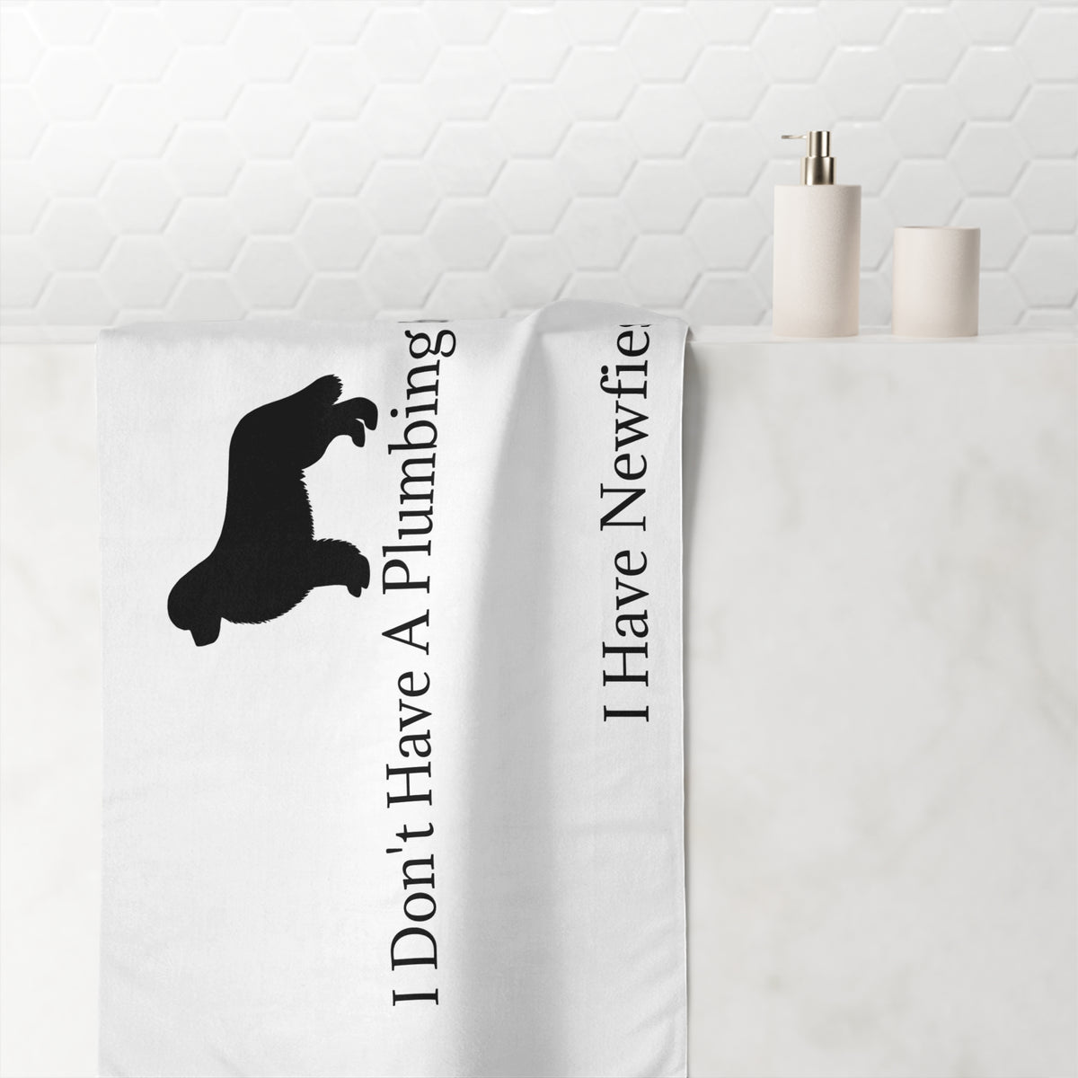 Plumbing Emergency Mink-Cotton  Beach Towel