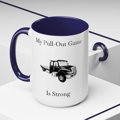 Pull Out Flatbed Tow Truck 2-Tone Coffee Mug