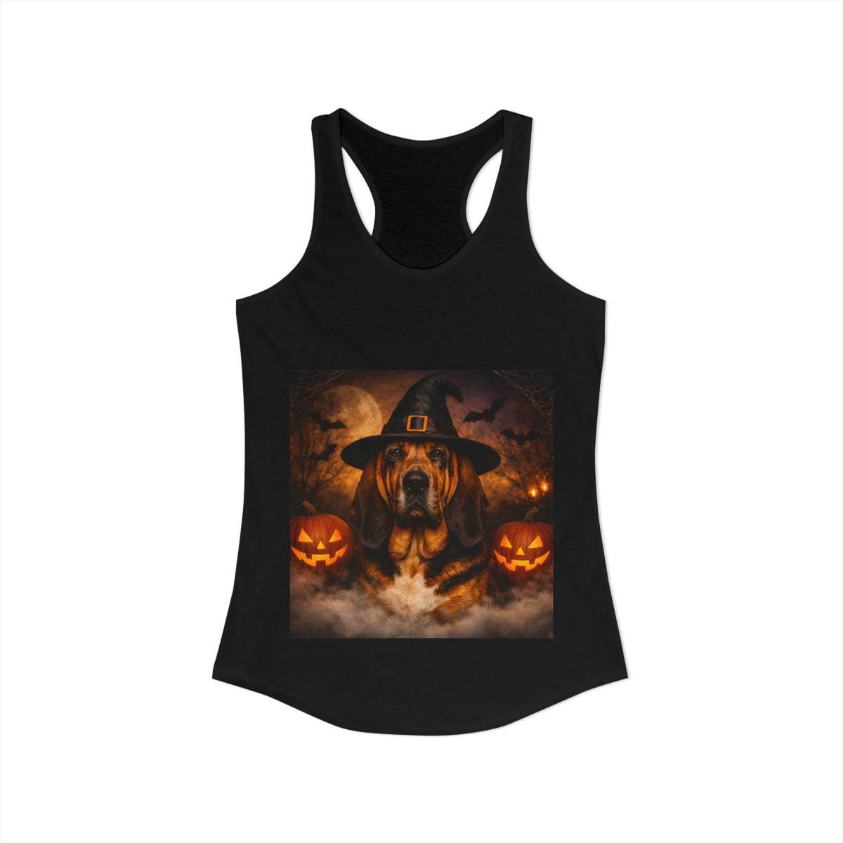 Witch Hat Pack Bloodhound Women's Racerback Tank