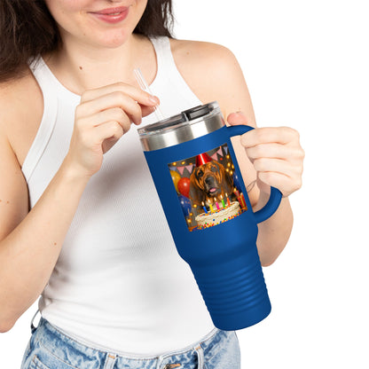 Birthday Buddy Bloodhound Insulated Travel Mug
