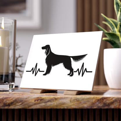 My Heart Beats For English Setters Ceramic Photo Tile