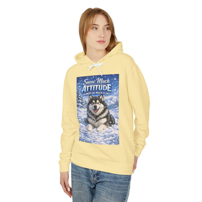 Snow Much Attitude Unisex Lightweight Hoodie