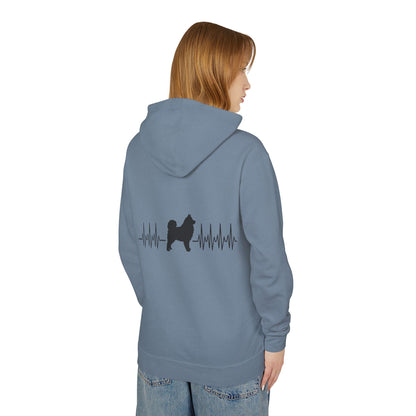 My Heart Beats For Samoyeds Unisex Lightweight Hoodie