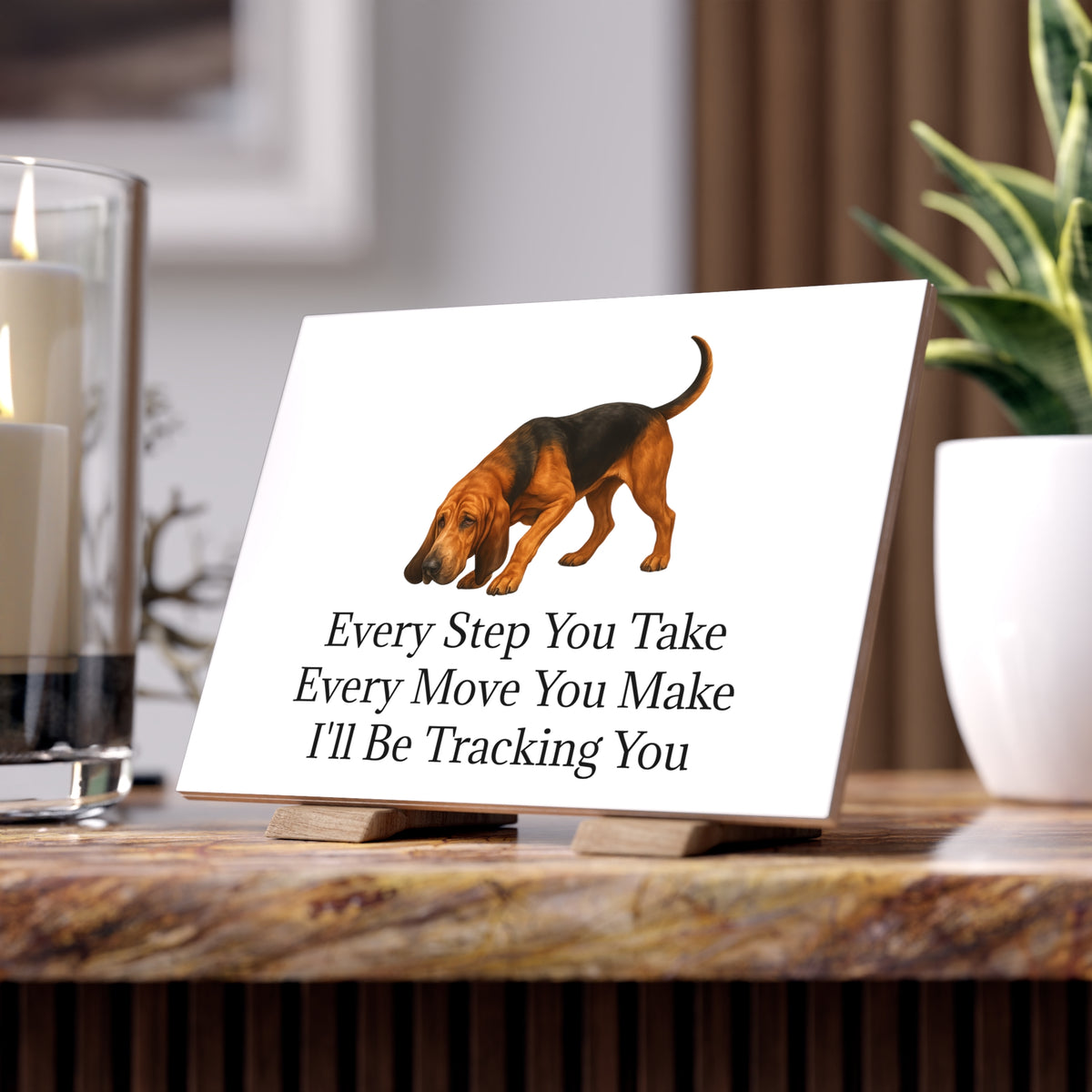 Tracking You Ceramic Photo Tile