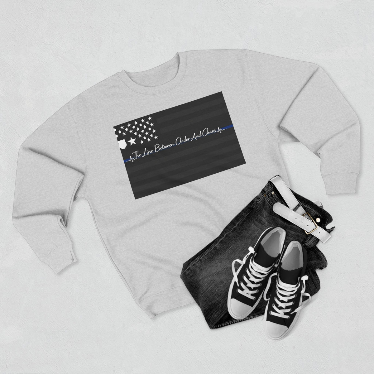 Thin Blue Line Unisex Crewneck Sweatshirt