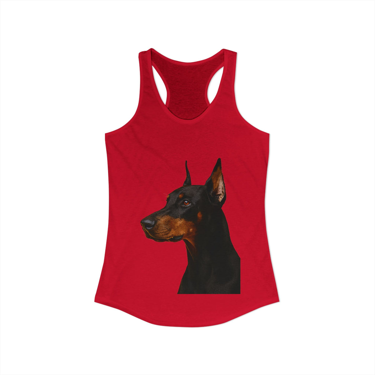 Doberman Head Women's Racerback Tank