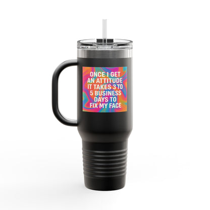 Fix My Face Insulated Travel Mug