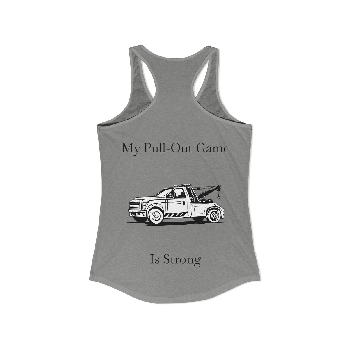 Pull Out Wheel Lift Tow Truck Women's Racerback Tank