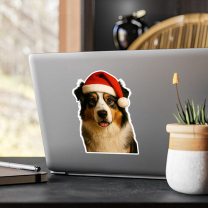 Santa Paws Aussie Vinyl Decal