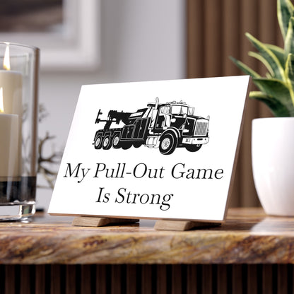 Pull Out Heavy Tow Truck Ceramic Photo Tile