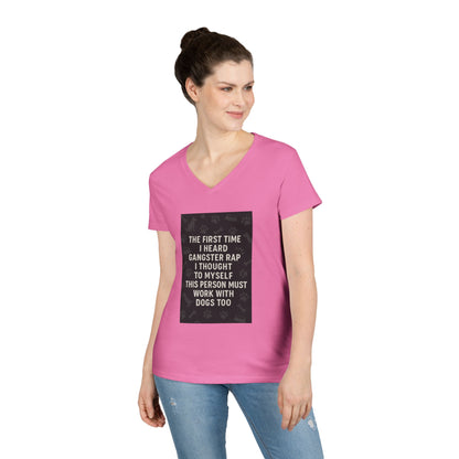 Gangster Rap Women's V-Neck Tee