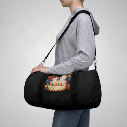 Birthday Buddy Samoyed Duffel Bag