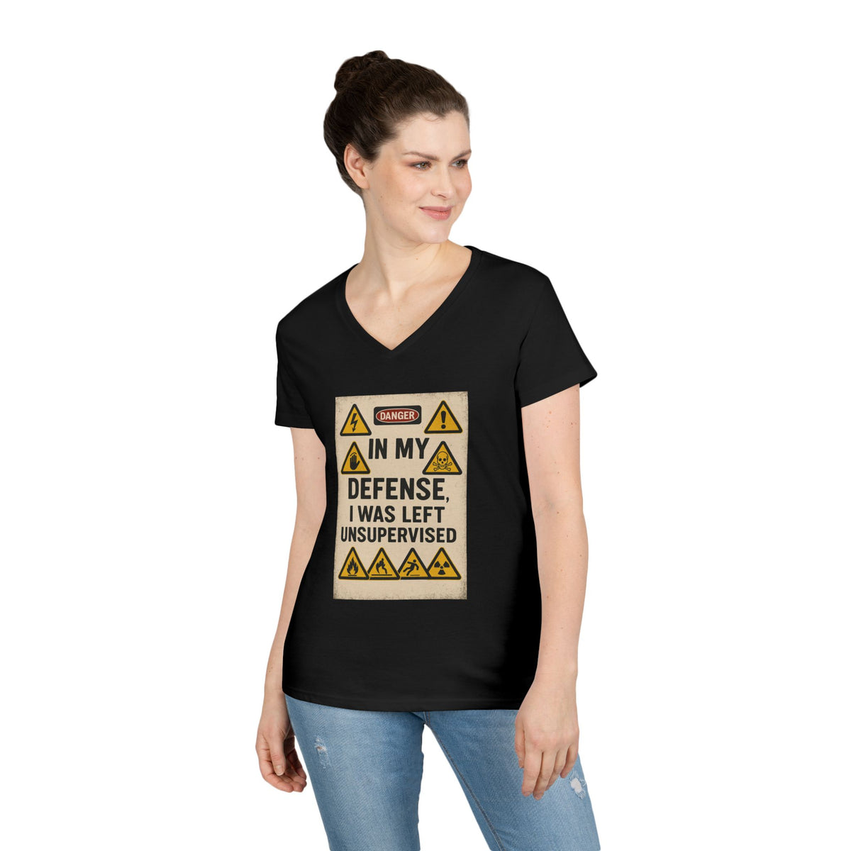 Unsupervised Women's V-Neck Tee