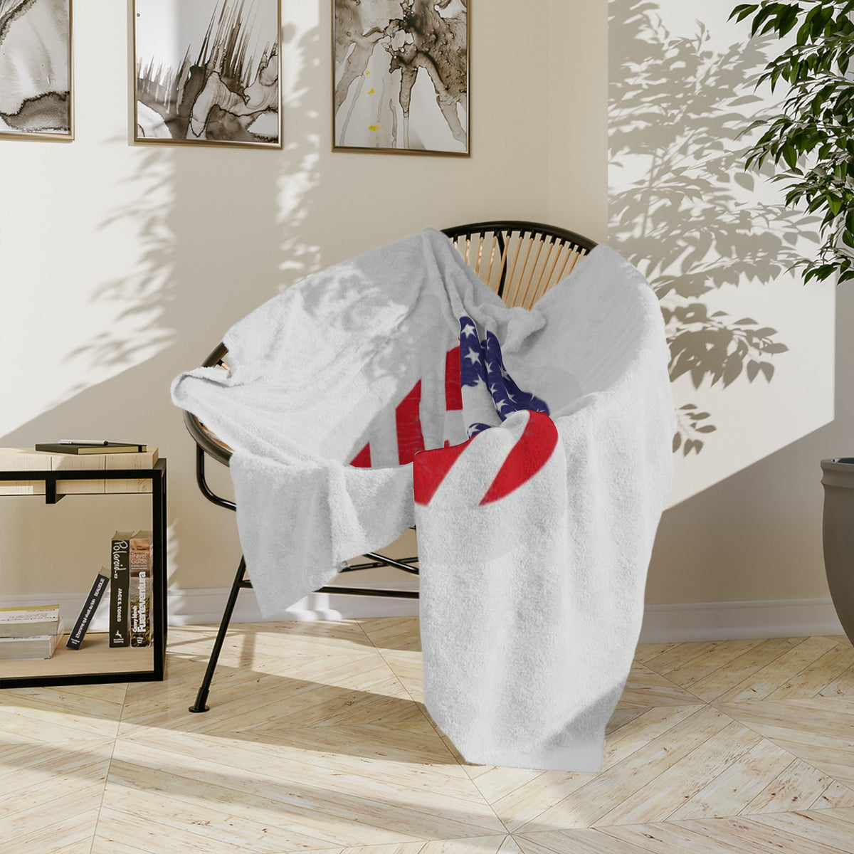 Malamute Flag Velveteen Microfiber Blanket