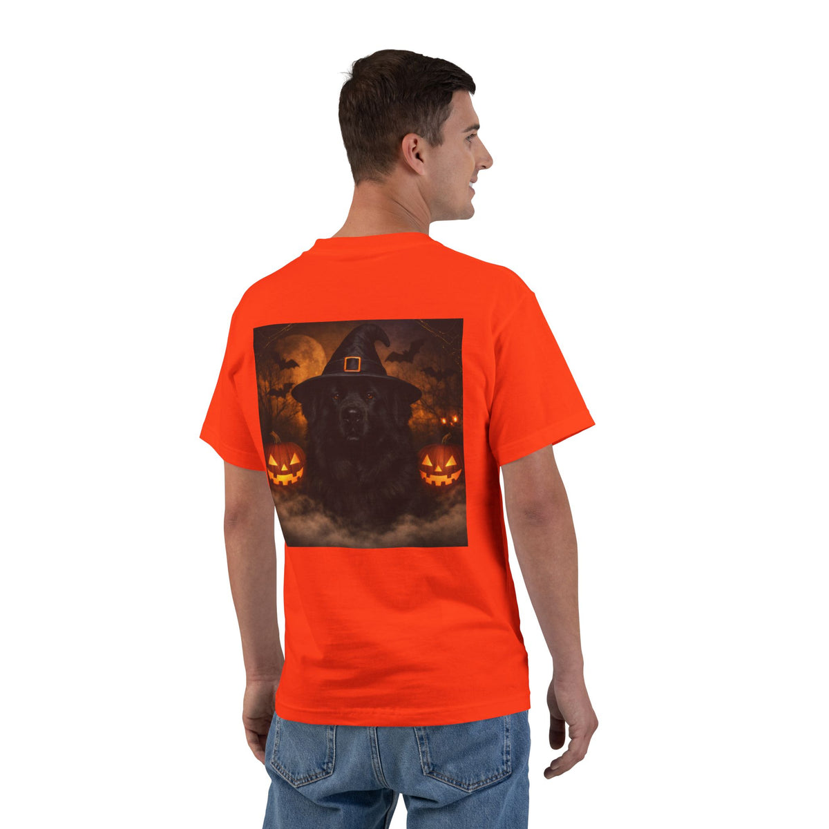 Witch Hat Pack Newfie Men's Short-Sleeve Crewneck Tee