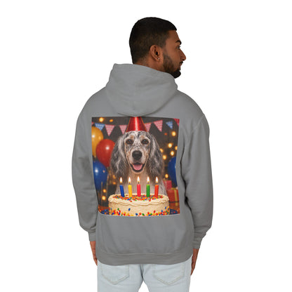 Birthday Buddy English Setter Unisex Lightweight Hoodie