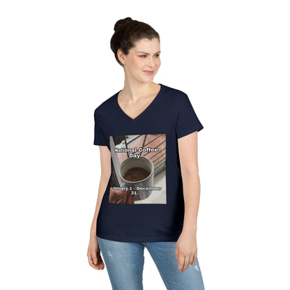 National Coffee Day Women's V-Neck Tee