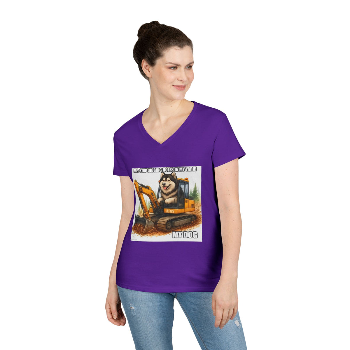 Digmaster 2000 Women's V-Neck Tee