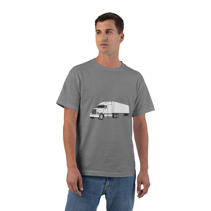 Semi Truck Men's Short-Sleeve Crewneck Tee