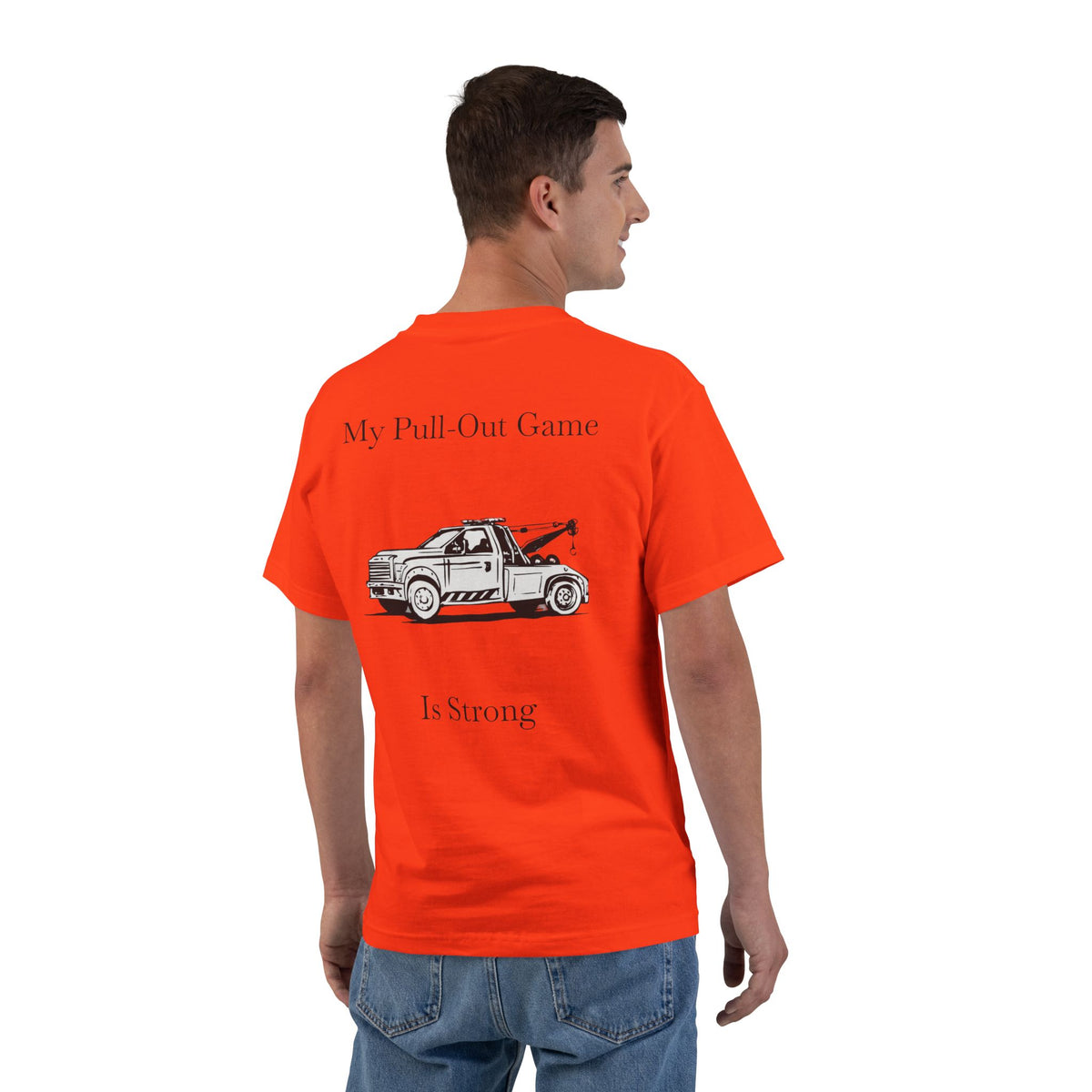Pull Out Wheel Lift Tow Truck Men's Short-Sleeve Crewneck Tee