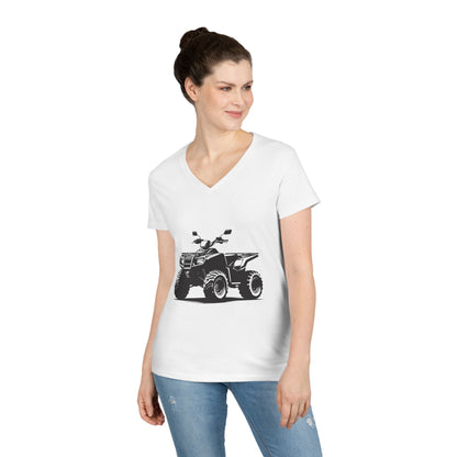 Off The Beaten Path Quad Women's V-Neck Tee